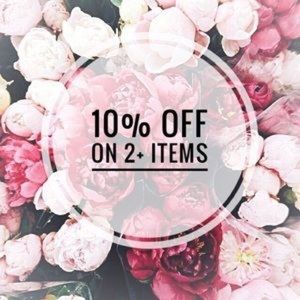 Bundle 2 or more items 10% off!!